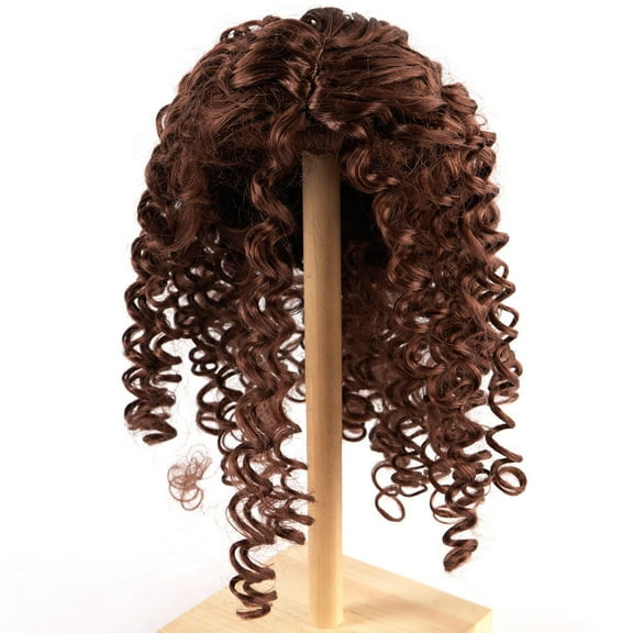 Monique Synthetic Mohair Chestnut Brown Bernadette Doll Wig