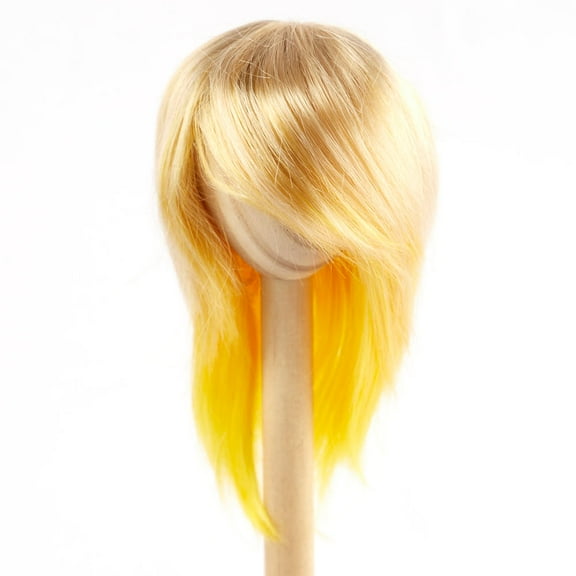 Monique Synthetic Mohair Golden Blonde and Yellow JoJo Doll Wig