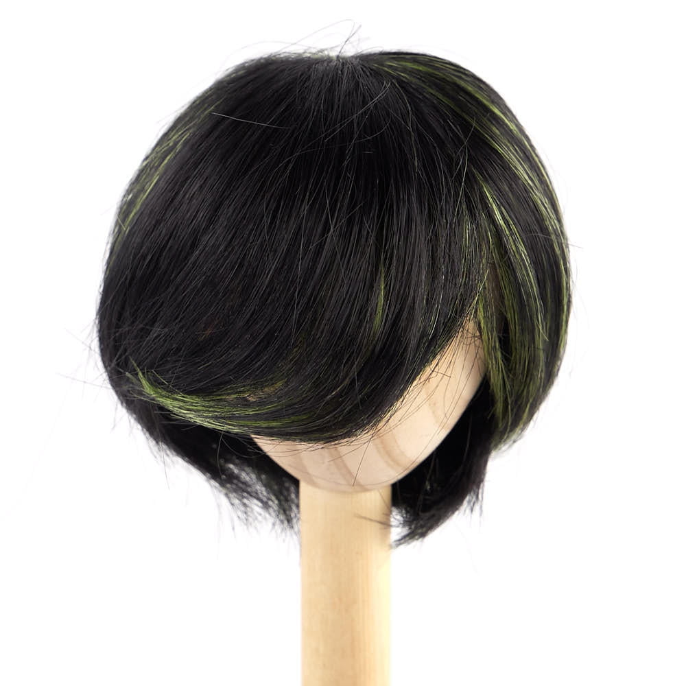 Jusuns JD056 Synthetic Mohair Doll Wig – 11-12” Long Straight Hair With Full Bangs, For Reborn & Toddler Dolls