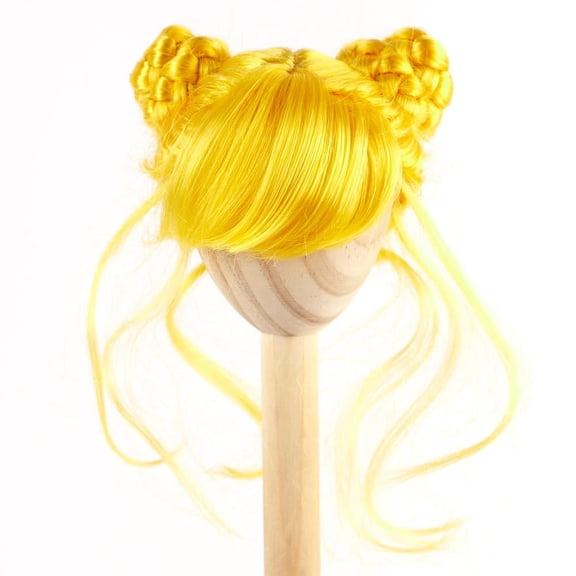 Monique Synthetic Mohair Yellow Lucky Doll Wig, 6 to 7 Inch Doll Head Circumference