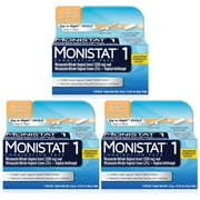 MONISTAT 1-Day Treatment Day or Night Combination, 1 kit (Pack of 3)