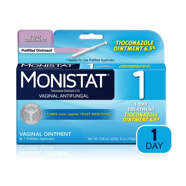 Monistat 1 Day Yeast Infection Treatment for Women, 1 Tioconazole