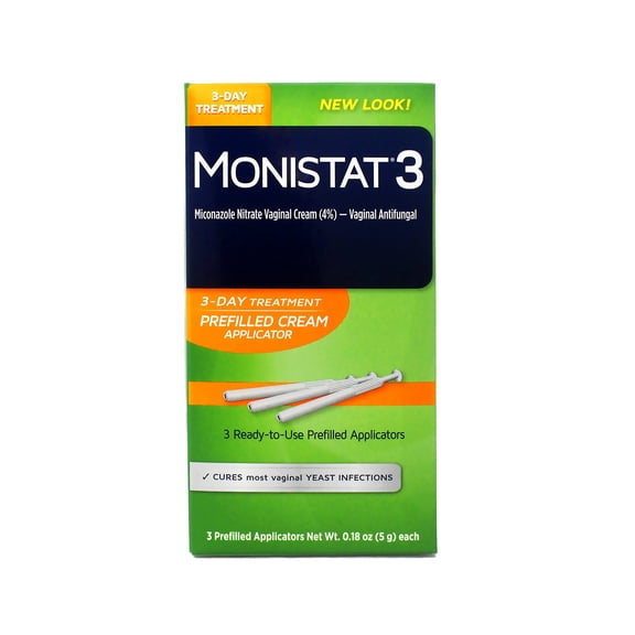Monistat 3 Vaginal Antifungal Cream Pre-Filled Applicators
