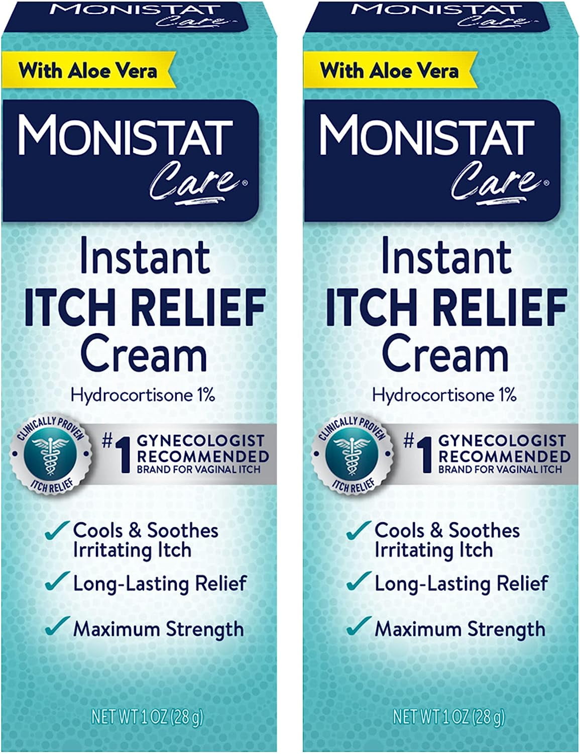 Monistat Instant Itch Relief Cream for Women, Maximum Strength Feminine