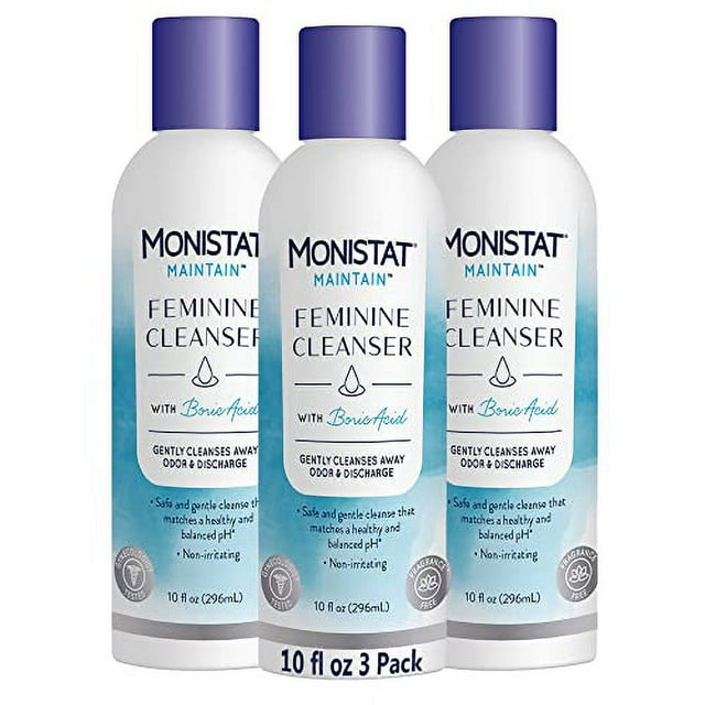 Monistat Maintain Feminine Cleanser with Boric Acid, Fragrance Free