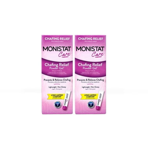 Monistat Soothing Care Chafing Relief Powder Gel Skin Protectant - 1.5 Oz, 2 Pack