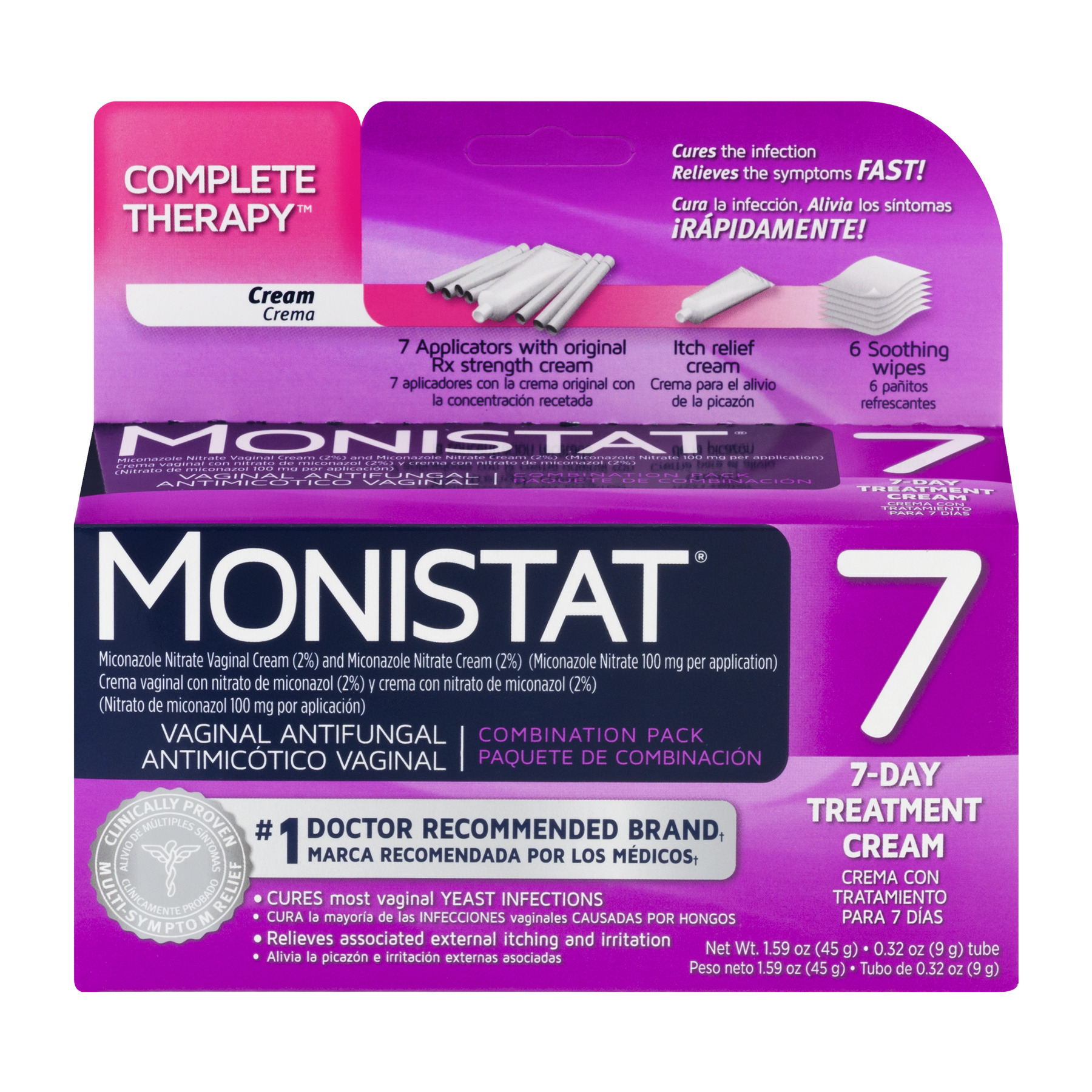 Monistat, Vaginal Antifungal 3-Day Treatment Ovules Complete Pack - image 1 of 8