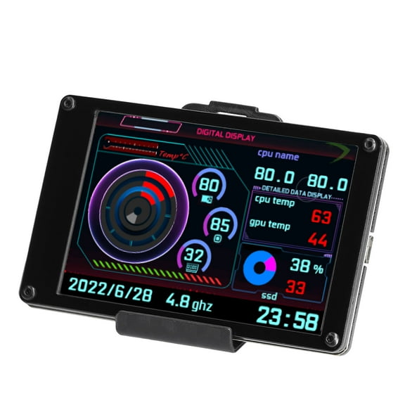 Monitor 3.5 Inch IPS LCD Monitor Display Computers Monitor CPU GPU Monitoring Sub-Screen Support Wins System