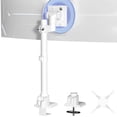 thumbnail image 1 of Monitor-Arm Ultrawide Heavy Duty 24-57'' - Aluminum Single Monitor Mount Holds up to 59.4lbs, Adjustable Desk Mount Stand, VESA75/100/200mm, White, 1 of 7