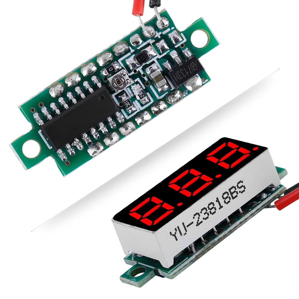 Monitor Battery Voltage 1PC Digital Voltmeter, LED Display Voltage Meter, Electric Bikes