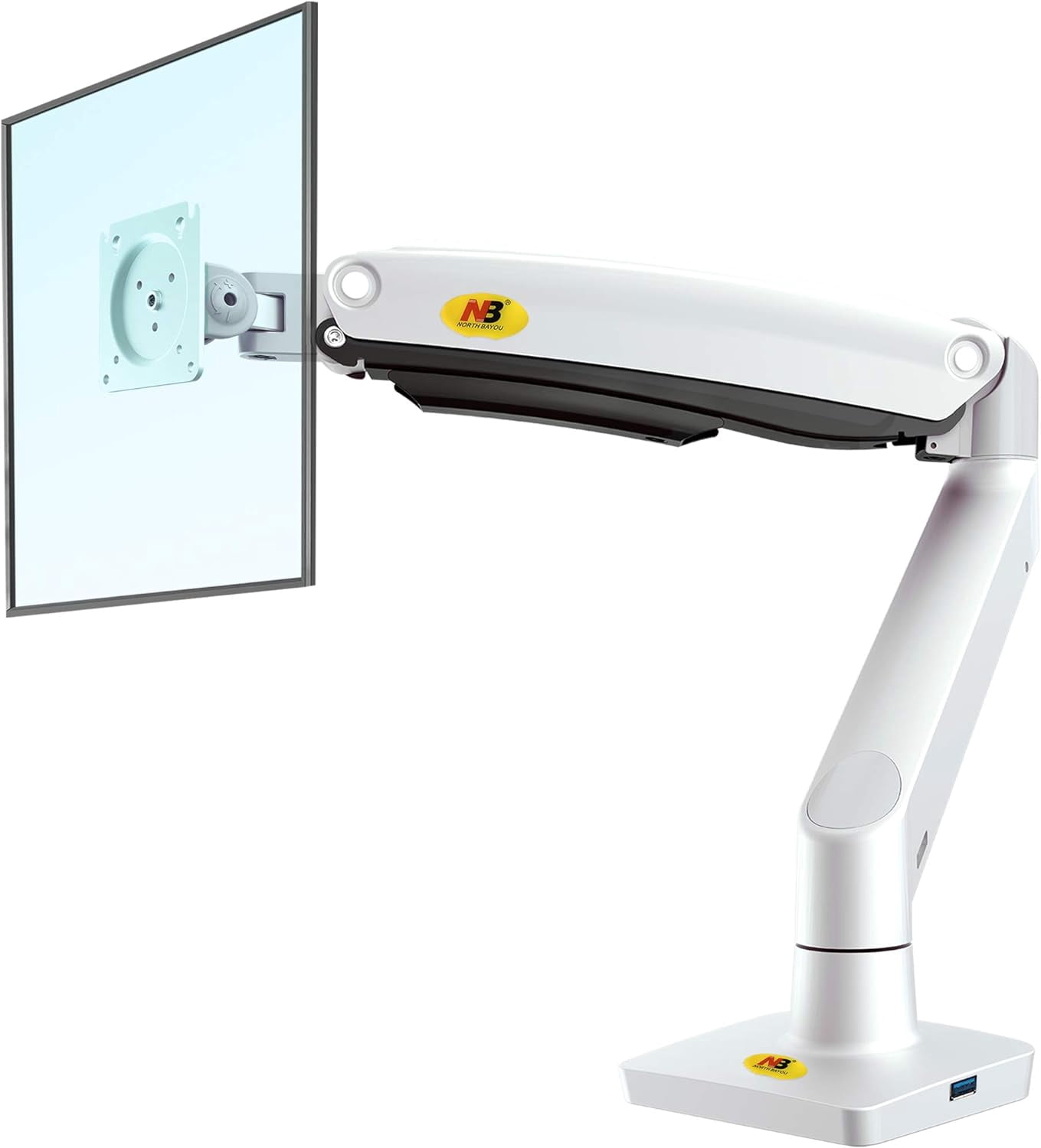 Swivel In Monitor Monitor Desk Mount Ultra Wide Full Motion Swivel Long Arm with Gas ...