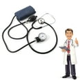 Monitor Doctor Blood Stethoscope Manual Cuff Use Health Measure