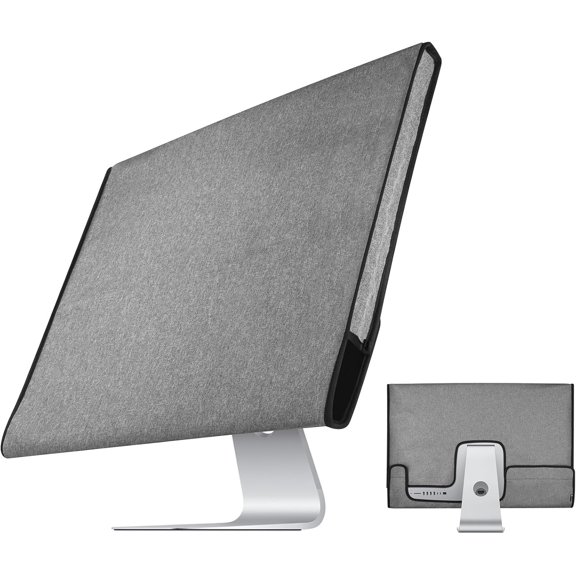 Monitor Dust Cover Compatible with 27 Inch iMac, Oxford Fabric Protective Dust Cover for iMac 27" All-in-One Desktop Computer, Gray