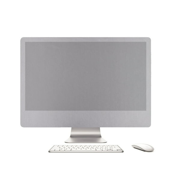 Monitor Dust Cover for 21/27 inch iMac Screen Waterproof Nylon Protection,Stylish Silver Black,Easy to Use (15*12*3CM)