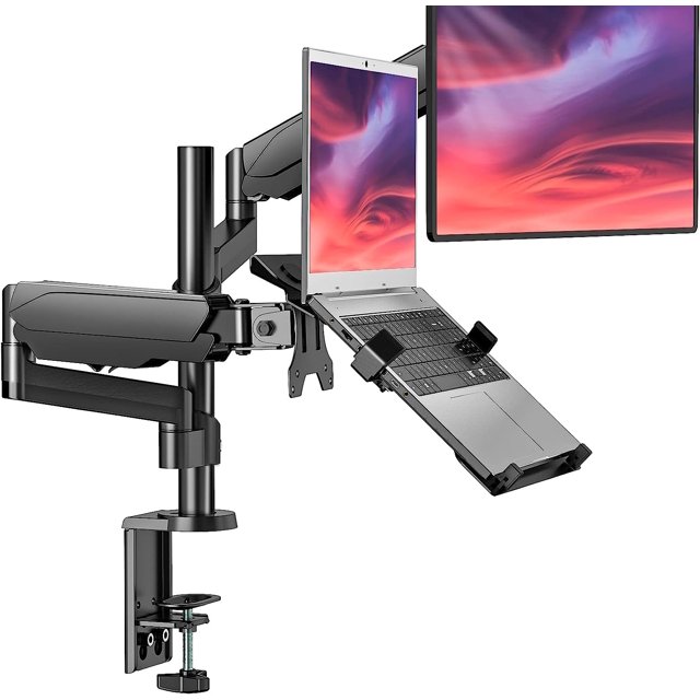 Monitor Laptop Mount Stand, Laptop Gas Spring Arm Mount, Laptop Tray up