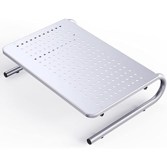 Monitor & Laptop Stand - Metal Vented Riser for Screen, Laptops, Printers - Home & Office