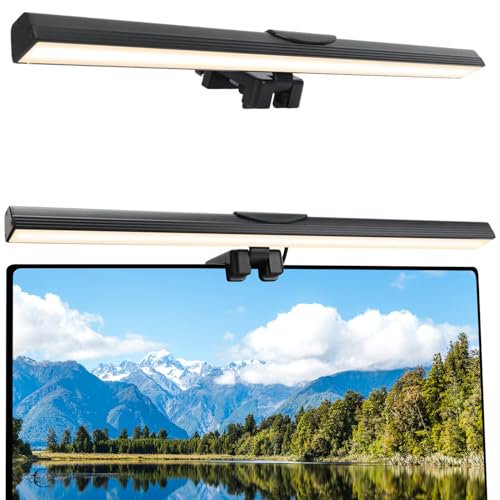 Monitor Light Bar-16.73" LED Computer Screen Light, Touch Control, 25 Lighting Modes, 5 Color Temperatures & 5 Brightness Levels, for Office Desks and E-readers