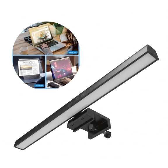 Laptop Screen Light Bar, USB LED Monitor Lamp with Touch Control, Dimmable Desk Light for Thin Screens & Portable Monitors