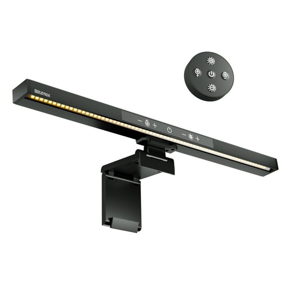 Monitor Light Bar with Remote Control, USB Computer Monitor Lamp, Adjustable Color Temperature, Stepless Dimming, No Screen Glare Desk lamp Home Office Game