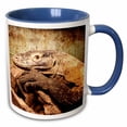 thumbnail image 1 of 3drose, Monitor Lizard or Komodo Dragon, 15oz Two-tone Blue Mug, 1 of 6