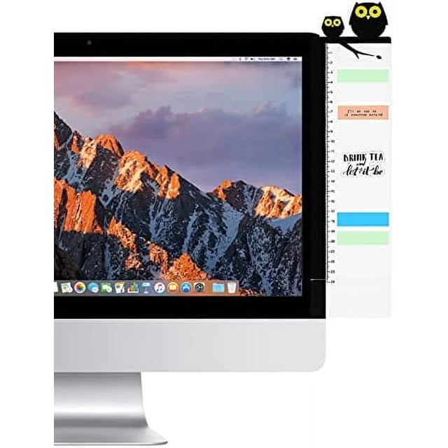 Monitor Memo Board Computer Monitor Side Panel - Transparent Sticky ...