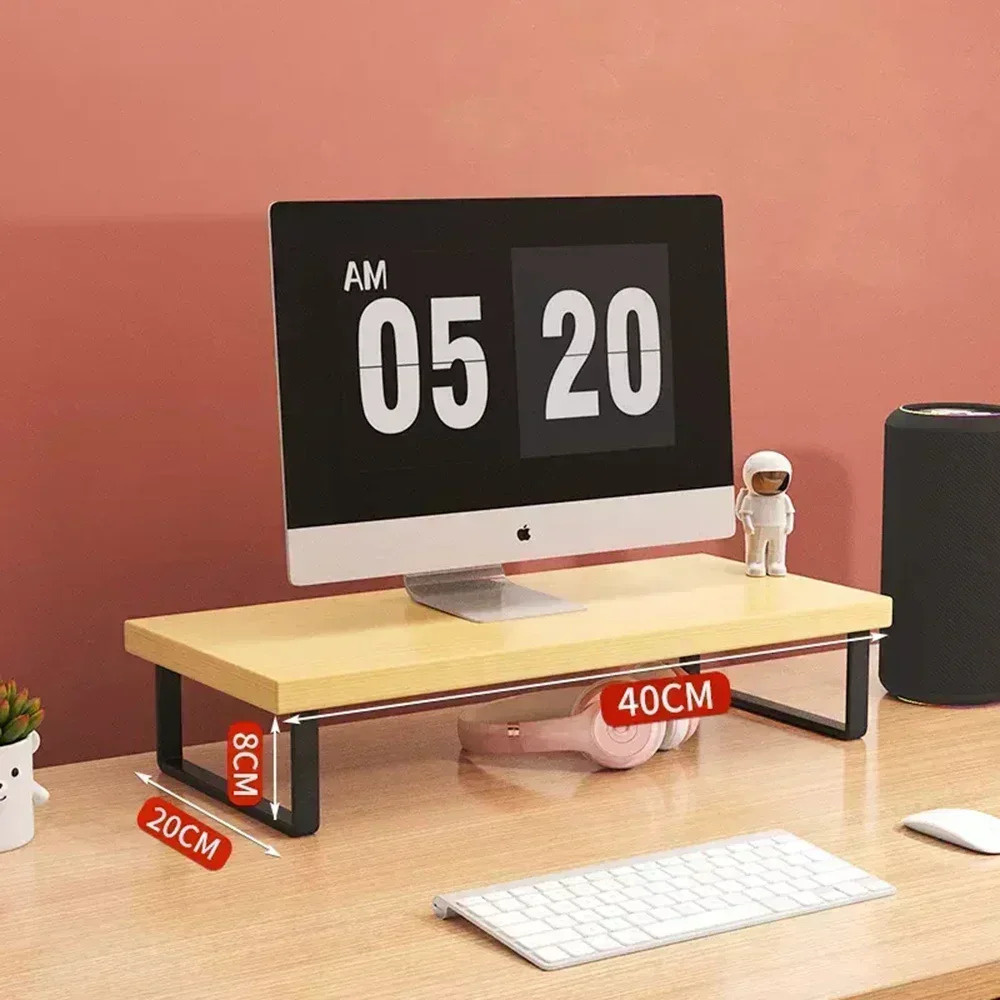 Monitor Raised Shelf Desktop Computer Raising Stand Laptop Monitor ...