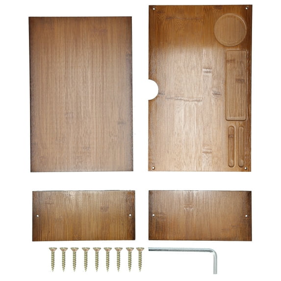 Monitor Riser Ergonomic Design Bamboo Convenient Practical Computer Stand for Laptop PC