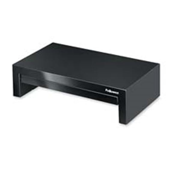 Monitor Riser- Height Adjustments- 16in.x9-.50in.x4-.75in.- Black