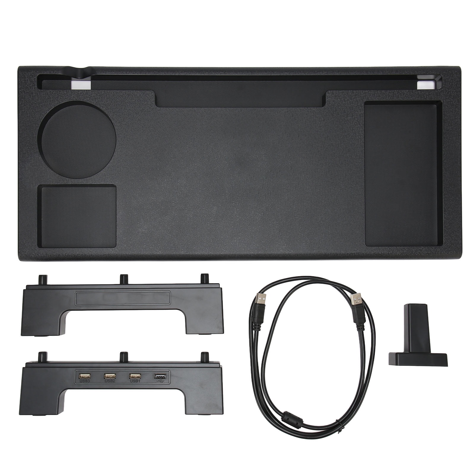 Monitor Riser Stand 3 USB Output Ergonomic Strong Plastic Easy Assembly