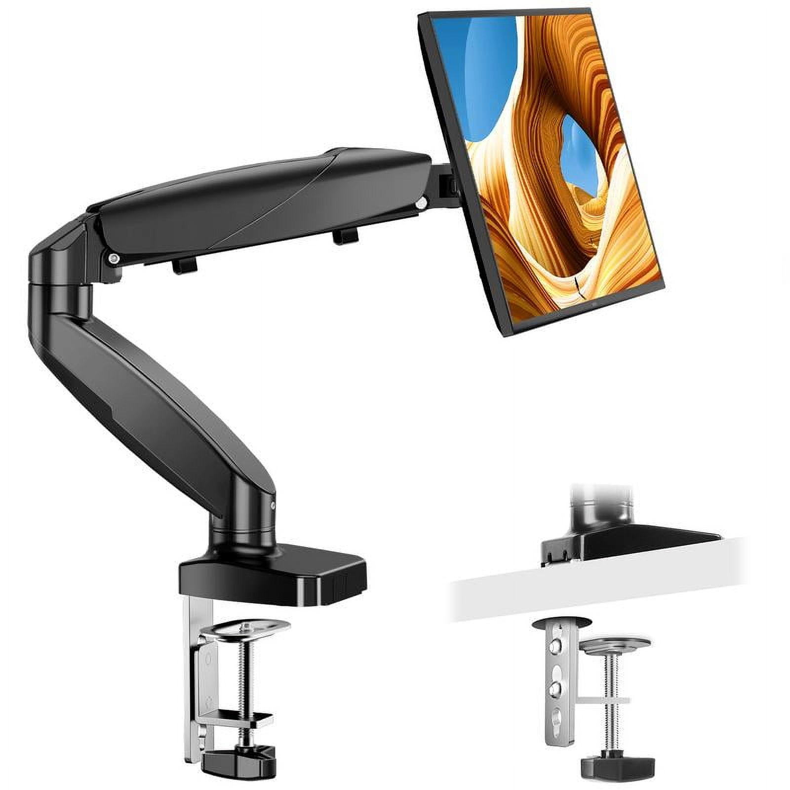Monitor Stand - Adjustable Desk Mount Arm for 15 - 27 Inch Monitors ...