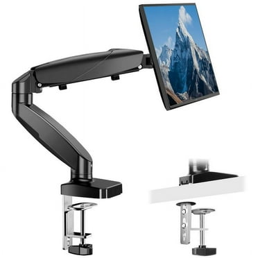 Monitor Stand - Adjustable Desk Mount Arm for 15-27 Inch Monitors, Supports 17.6lbs, Heavy Duty Gas Spring, VESA Bracket Compatible, 75/100 Compatible