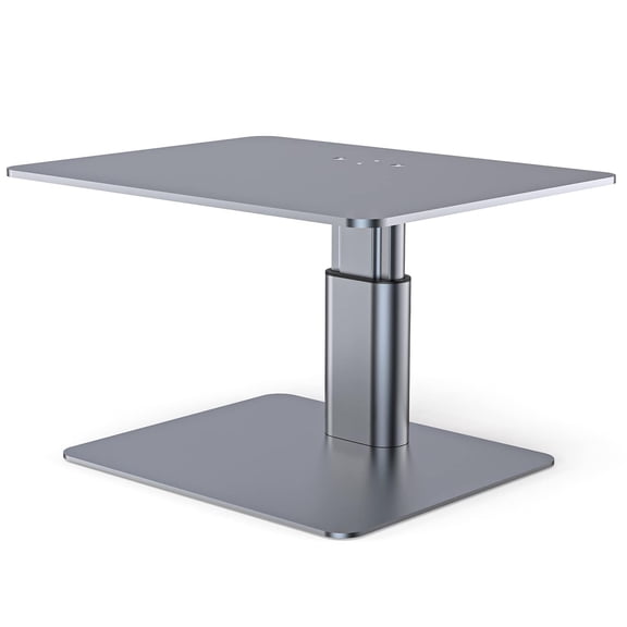 Monitor Stand Adjustable Riser Metal Computer Compatible With Tv Pc Laptop Imac And All Screen Display-space Grey