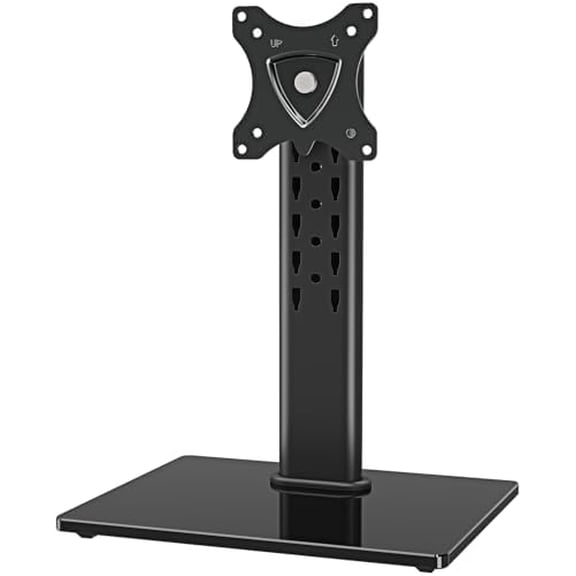Monitor Stand for Desk, Freestanding Monitor Mount Fits 13-32 inch Screen up to 17.6 lbs, Screen Stand with Swivel, Height, Rotation Adjustment, VESA Mount 100 x 100mm, 75 x 75mm