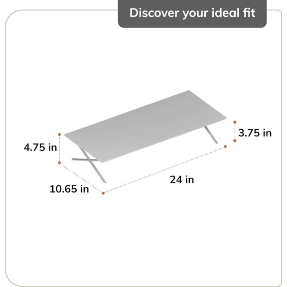 Monitor Stand with Drawer - Ergonomic Wood Laptop Riser & Desktop Organizer for Home Office, Space-Saving Computer Stand with Storage, Natural Mango Finish