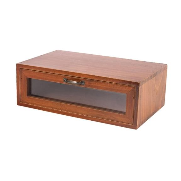 Monitor Stand Laptop Riser Shelf Tablet Holder Desk Organizer Wooden Desktop Storage Box for Remote Controls TV Computer Monitor Accessories Single Drawer