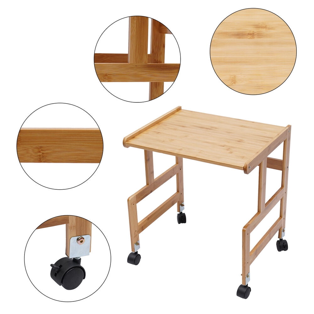 Monitor Stand Printer Stand W/ Detachable Wheels Computer Desktop Riser ...