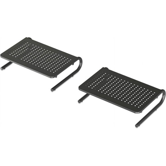 Monitor Stand Riser for Computer,Laptop,Printer, Notebook and All Flat Screen Display with Vented Metal Platform and 4 Inches Height Underneath Storage (MST004-2)