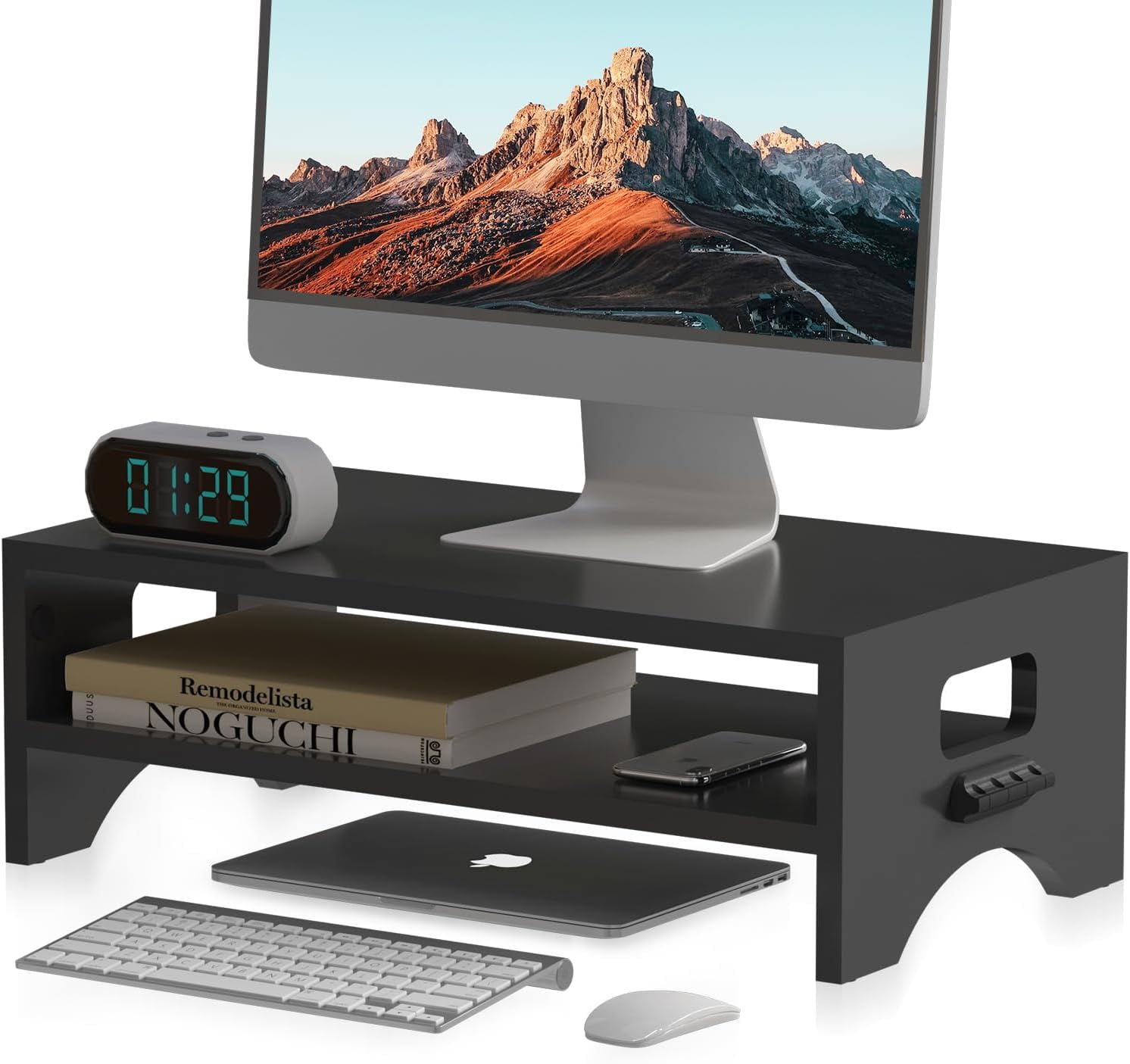 Dis Computer Monitor Stand Riser, Desktop Stand, Computer Stand, Ergonomic Design ...
