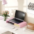 Monitor Stand Riser, Desktop Stand for PC/TV/Laptop/Printer, Wood ...