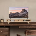 thumbnail image 1 of Monitor Stand Riser Farmhouse Style Bamboo Laptop Stand Riser Holder with Storage Drawer Modern Computer Stand for PC Monitor Laptop Office Desk Organization (Wood Color), 1 of 7