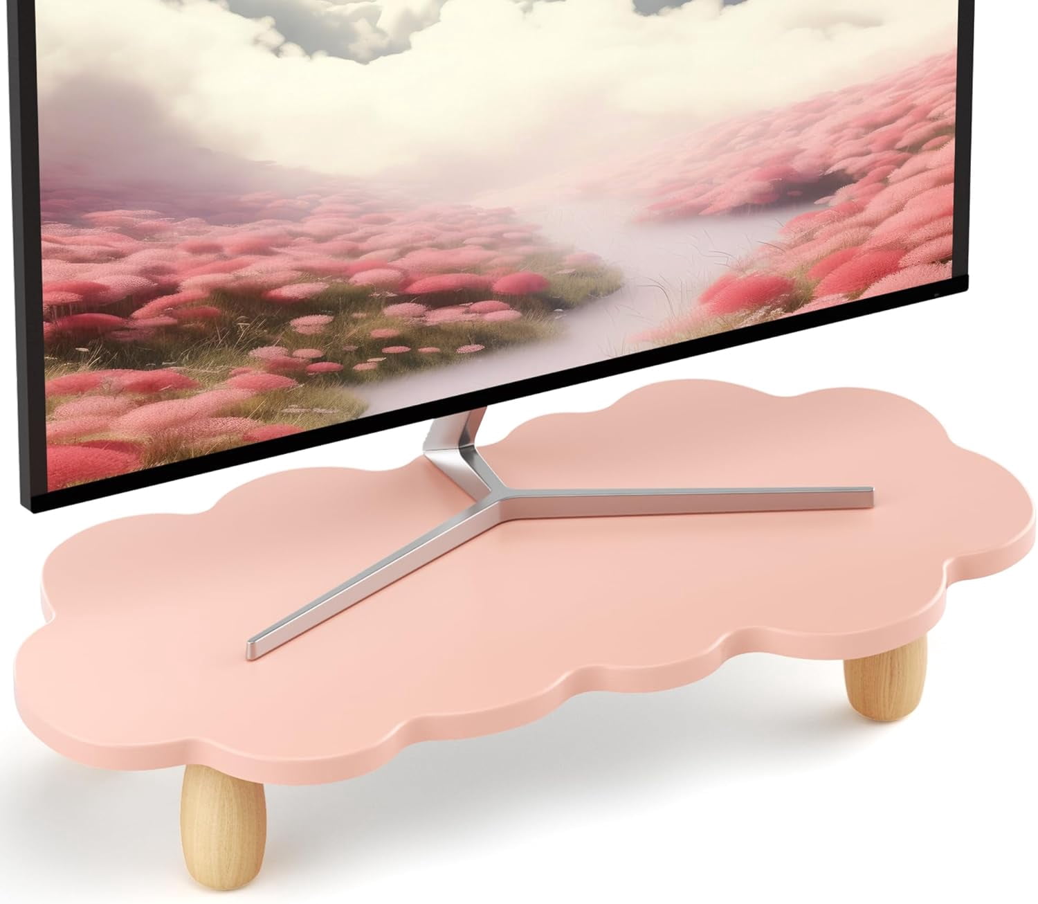 Monitor Stand Riser,Sheep Shape Sturdy Wood Computer Monitor Stand ...