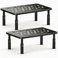 thumbnail image 1 of 2-Pack Adjustable Computer Stand, Lap Top Stand Riser for Desk, Metal Computer Monitor Riser with 3 Height Settings, Desk Stand for Laptop, Printer, Desktop Organizer, 1 of 6
