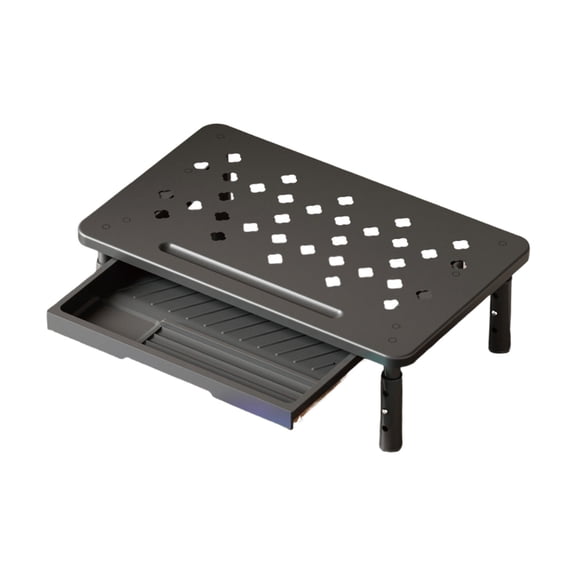 Monitor Stand With Adjustable Office Desk Organizers Storage Shelf for Computer Accessories Stable Metal Base