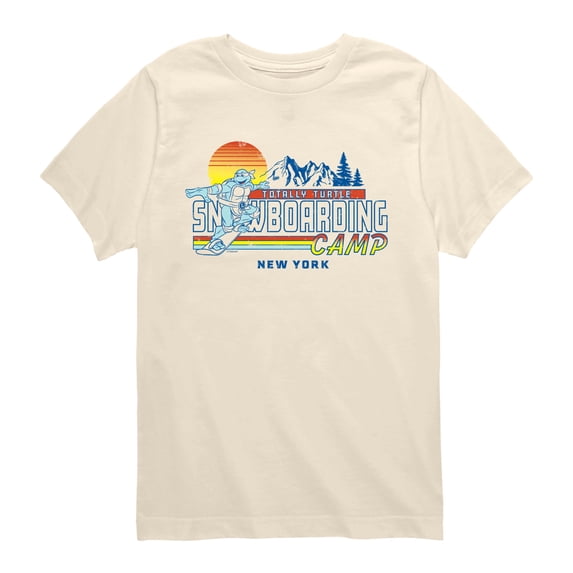 Teenage Mutant Ninja Turtles - Snowboarding Camp - Youth Boys Short Sleeve Graphic T-Shirt