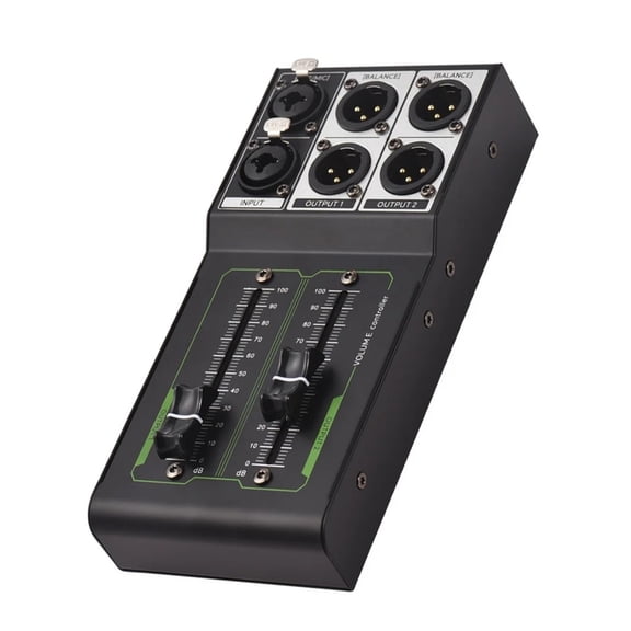 Monitor Volume Controller Passive Stereo No Loss Adjustment & Play