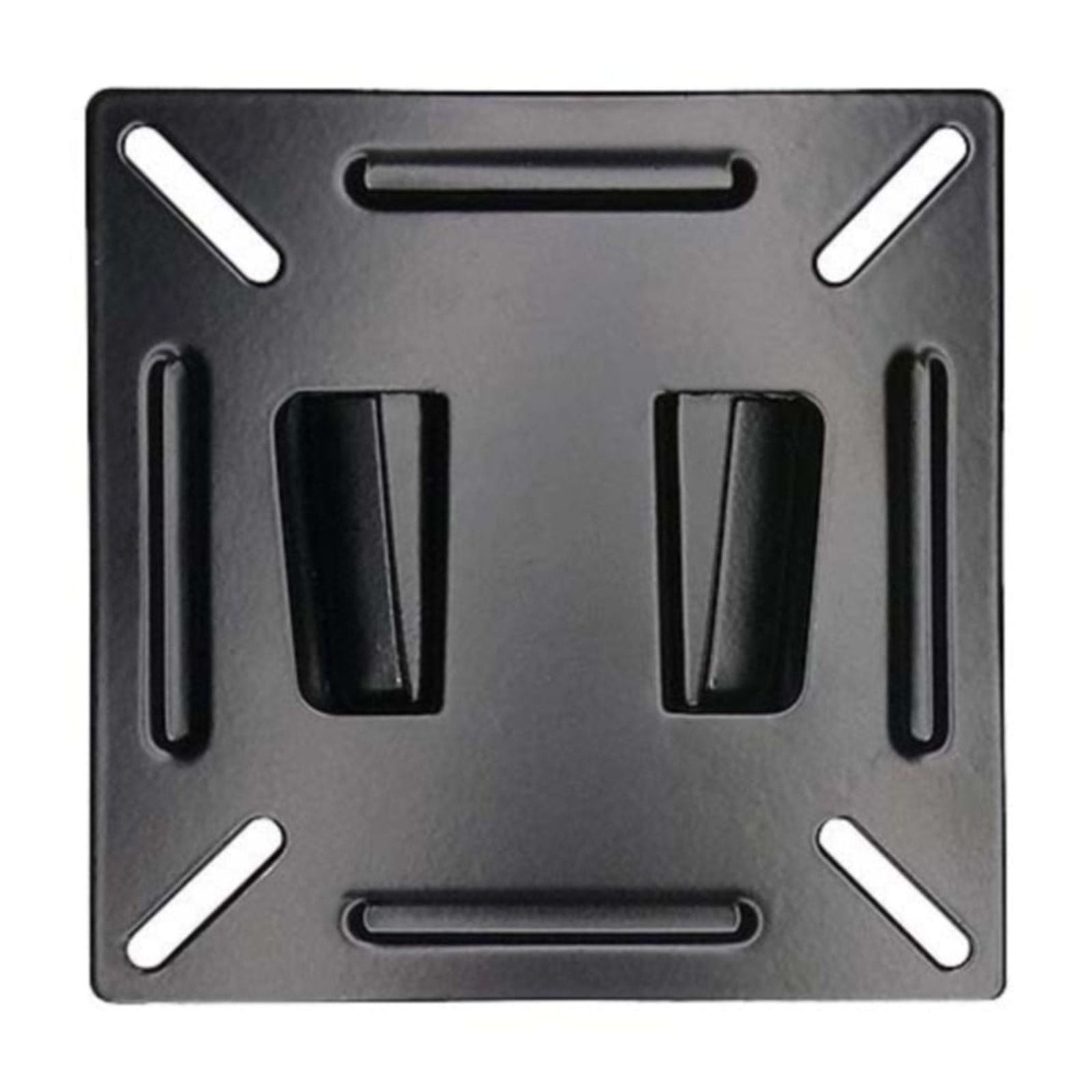 Monitor Wall Mount for Most TVs,Universal Camper Small TV Wall Mount Bracket Fixed RV TV Mount Max Load 33lbs VESA up to 100x100mm 14 15 17 20 22 24 inch Low Profile Computer Monitor Mounts (Black)