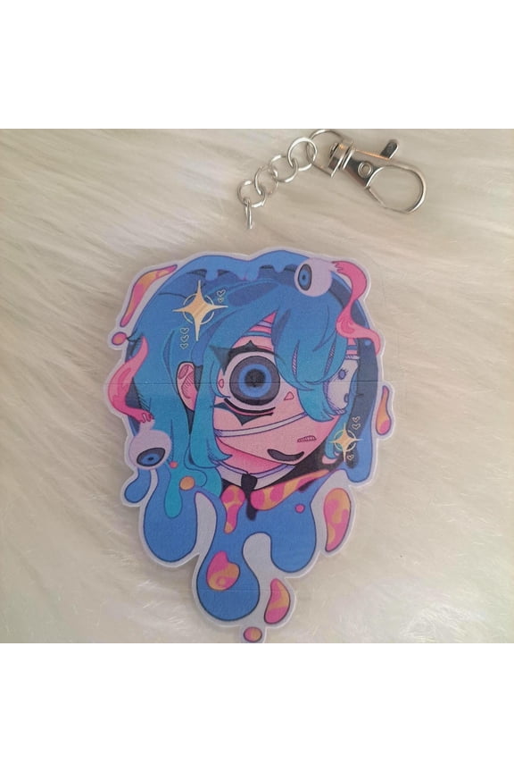 Monitoring Miku Keychain (1 keychain)
