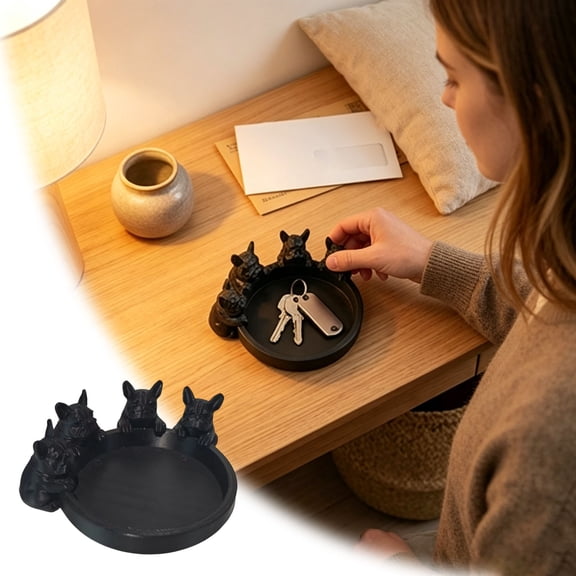 Monjani 1PC Multi-Use Animal Catchall Bowl for Home Container Keys Jewelry Decorative Bowl for Animal Lover & Enthusiasts Home Entryway Living Room Bedroom Desktop Organizer