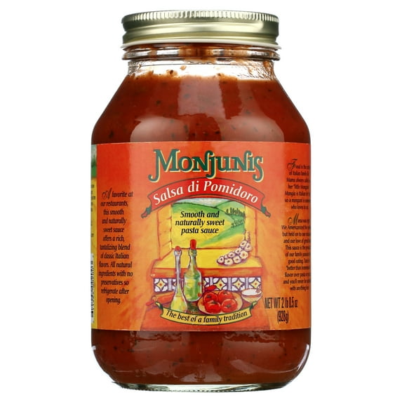 Monjunis Salsa Di Pomidoro 32oz