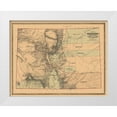 thumbnail image 1 of Monk 18x15 White Modern Wood Framed Museum Art Print Titled - Colorado with the Central Gold Region - Monk 1862, 1 of 4
